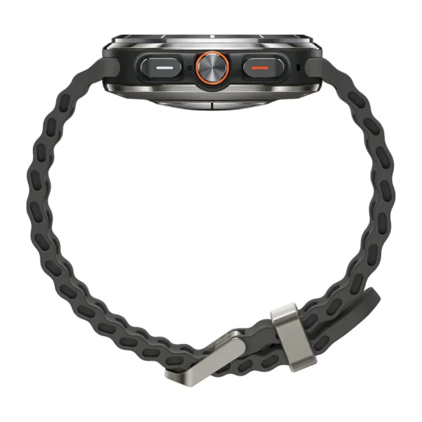 Умные часы Samsung Galaxy Watch Ultra 47мм, ремешок Marine (Titanium Silver, 2025)