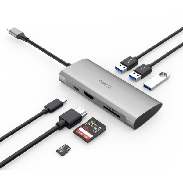 Адаптер HUB WIWU Cyber 7in1